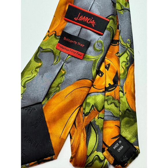 J. Garcia Butterfly Trap Collection 54 Silk tie - Picture 3 of 4